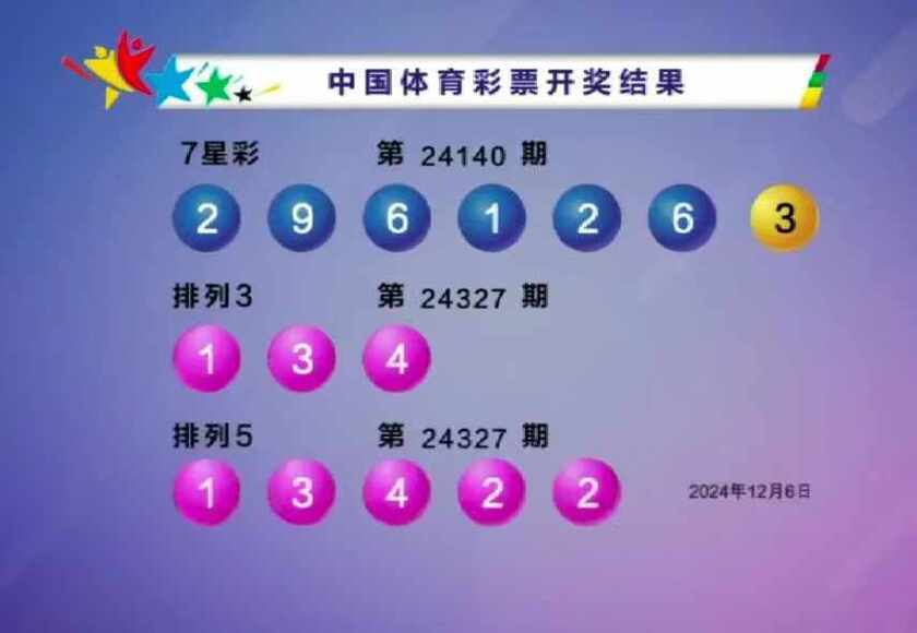 体彩开奖详情