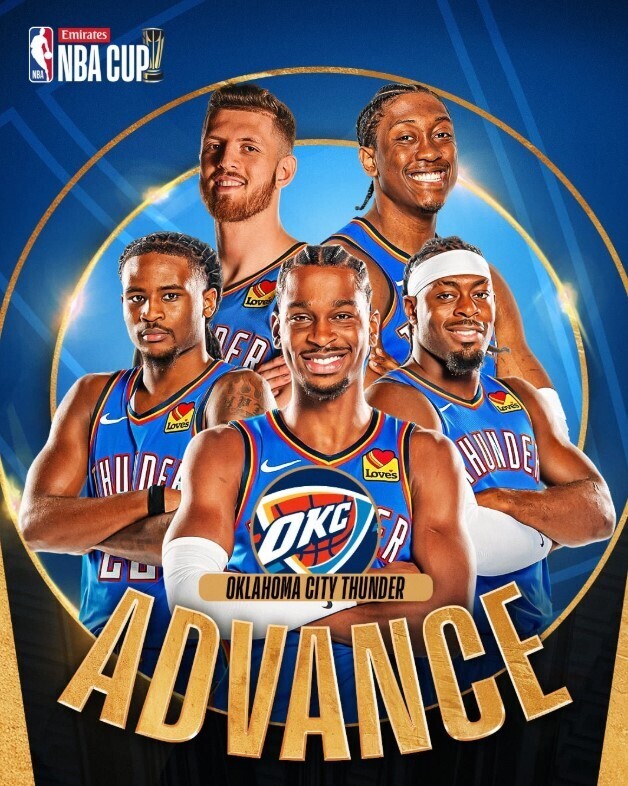 NBA最前线：雷霆队晋级NBA杯半决赛